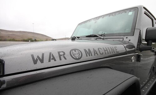 War Machine Motorkap Vinyl Decal Paar voor Jeep Wrangler
