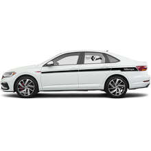 Gemerkt Zijaccentstrepen Vinyl Decal Set voor Volkswagen Jetta_3