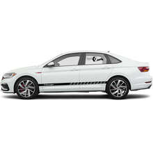 Gemerkt Zijaccentstrepen Vinyl Decal Set voor Volkswagen Jetta_4