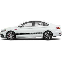 Gemerkt Zijaccentstrepen Vinyl Decal Set voor Volkswagen Jetta_6