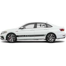 Merkspecifieke zijrace strepen vinyl decal set voor Volkswagen Jetta_6