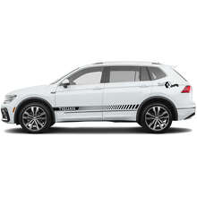 Set Vinylstickers met Gedecoreerde Zijstrepen voor Volkswagen Tiguan_2