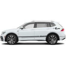 Set Vinylstickers met Gedecoreerde Zijstrepen voor Volkswagen Tiguan_3