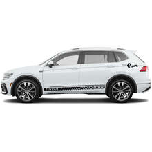 Versierde Zijstrepen Vinyl Decal Kit voor Volkswagen Tiguan_4