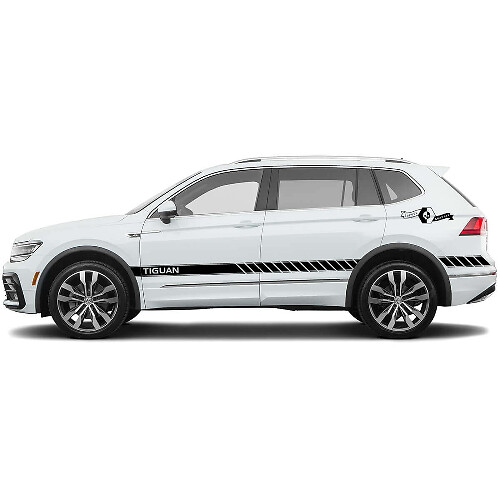 Accent Zijstrepen Vinyl Decal Kit voor Volkswagen Tiguan