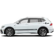 Racingstijl Zijkstrepen Vinyl Decal Set voor Volkswagen Tiguan_2
