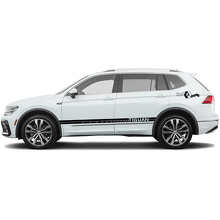 Racingstijl Zijkstrepen Vinyl Decal Set voor Volkswagen Tiguan_3