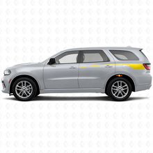 Aflopende Omrande Achterzijde Strepen Vinyl Decal Set voor Dodge Durango 2011+_5