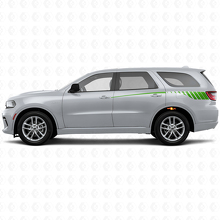 Schuin toelopende Stroboscoop-stijl Achter Zijstrepen Vinyl Decal Set voor Dodge Durango 2011+_3