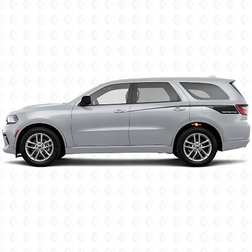Aflopende Custom Achterzijstrips Vinyl Decal Set voor Dodge Durango 2011+