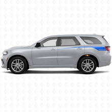 Aflopende Custom Achterzijstrips Vinyl Decal Set voor Dodge Durango 2011+_3