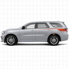 Aflopende Custom Achterzijstrips Vinyl Decal Set voor Dodge Durango 2011+_4