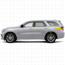 Aflopende aangepaste achterste zijstrepen vinyl decal set voor Dodge Durango 2011+_5