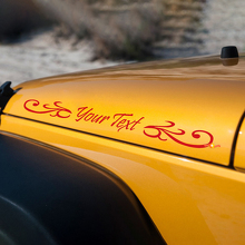 Versierde motorkap zijvinylstickers voor Jeep Wrangler 3