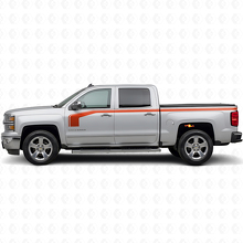 Hockey Stick-stijl met bovenste omtrek zijkant vinyl decal kit voor Chevy Silverado 1500 2014+_4