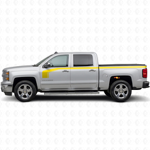 Hockey Stick-stijl met lage outline zij vinyl decal kit voor Chevy Silverado 1500 2014+_5
