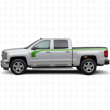 Hockeystick-stijl met omtrek zijkant vinyl decal kit voor Chevy Silverado 1500 2014+_3