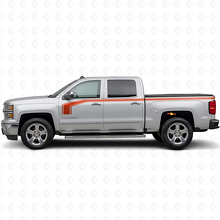 Hockeystick-stijl met omtrek zijkant vinyl decal kit voor Chevy Silverado 1500 2014+_4