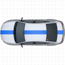 Breed Racing Stripe Bovenste Zij Vinyl Decal Kit voor Dodge Dart 2013+_2