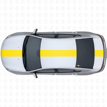 Breed Racing Stripe Bovenste Zij Vinyl Decal Kit voor Dodge Dart 2013+_5