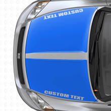 Custom Dubbele Brede Strepen Motorkap Vinyl Decal Set voor Dodge Caliber 2007+_2