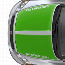 Custom Dubbele Brede Strepen Motorkap Vinyl Decal Set voor Dodge Caliber 2007+_3