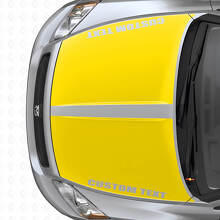 Custom Dubbele Brede Strepen Motorkap Vinyl Decal Set voor Dodge Caliber 2007+_5