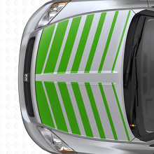 Dubbele flitsstrepen motorkap vinyl decal set voor Dodge Caliber 2007+_3