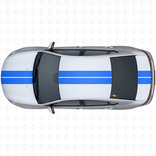 Dubbele Strepen Bovenste Voor- en Achter Vinyl Sticker Kit voor Dodge Dart 2013+_2