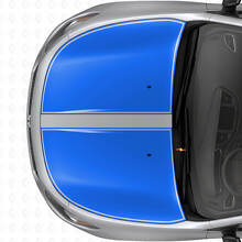 Set vinylstickers voor dubbele blackout-omlijning op motorkap voor Dodge Dart 2013+_2