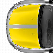Set vinylstickers voor dubbele blackout-omlijning op motorkap voor Dodge Dart 2013+_5