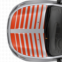 Dubbele flits Kapstrepen Vinyl Decal Set voor Dodge Dart 2013+_4