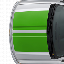 Dubbele brede strepen motorkap- en achterklep vinylstickerset voor Chevrolet Silverado 2014-15_5