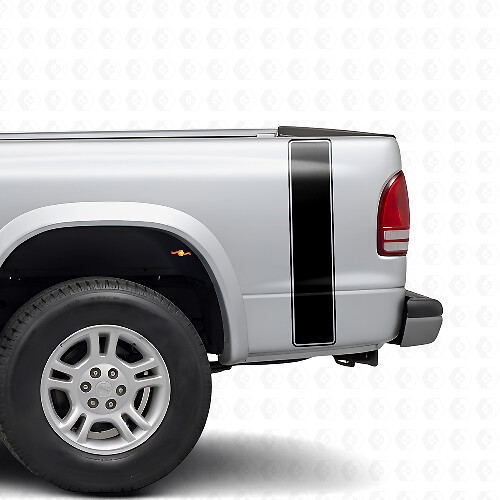 Outline Strepen Achterzijde Vinyl Decal Kit voor Dodge Dakota 1997+
