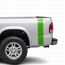 4x4 Omlijning Strepen Achterkant Vinyl Decal Kit voor Dodge Dakota 1997+_3