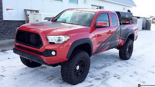 TRD-stijl zijdelingse graphics vinyl decal kit voor Toyota Tacoma 2015-2018