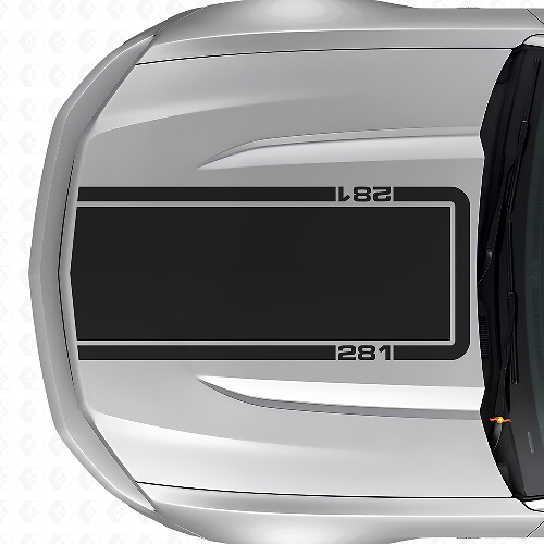 281 Motorkap Omtrekstreep Vinyl Decal voor Musclecar Musclecarmodel Mach 1 2010-20_1