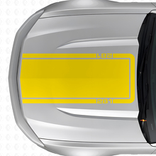 281 Motorkap Omtrekstreep Vinyl Decal voor Musclecar Musclecarmodel Mach 1 2010-20_5