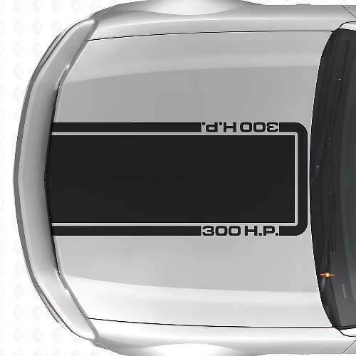 300 pk Motorkap Omriss Vinylsticker voor Musclecar Musclecarmodel Mach 1 2005-09