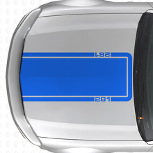 281 Motorkap Omtreklijnstreep Vinyl Decal voor Musclecar Musclecarmodel Mach 1 2005-09_2