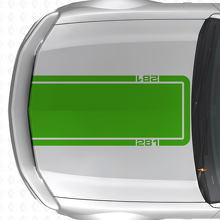 281 Motorkap Omtreklijnstreep Vinyl Decal voor Musclecar Musclecarmodel Mach 1 2005-09_3