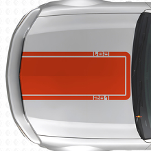 281 Motorkap Omtreklijnstreep Vinyl Decal voor Musclecar Musclecarmodel Mach 1 2005-09_4