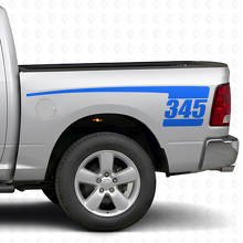 345 Hockey Stick-stijl achterzij vinylstickerset voor Dodge Ram 2009-18_2