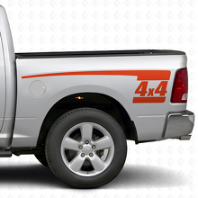 4x4 Hockey Stick Stijl Achter Zijvinyl Decal Set voor Dodge Ram 2009-18_4