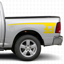 4x4 Hockey Stick Stijl Achter Zijvinyl Decal Set voor Dodge Ram 2009-18_5