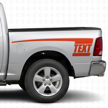 Aangepaste tekst achterzijde zijstrepen vinyl decal kit voor Dodge Ram 2009-18_4