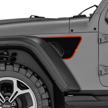Blackout spatbordventilatiedecalset voor Jeep Wrangler Rubicon_2