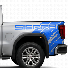 Bedrukt verouderde stijl vinyl stickerkit voor zijbed GMC Sierra 2019_2