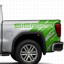 Bedrukt verouderde stijl vinyl stickerkit voor zijbed GMC Sierra 2019_3