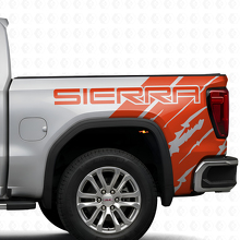 Bedrukt verouderde stijl vinyl stickerkit voor zijbed GMC Sierra 2019_4
